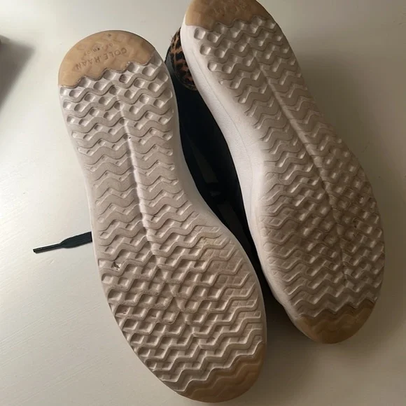 Cole Haan black/leopard tennis shoes size 7.5 - Picture 3 of 4